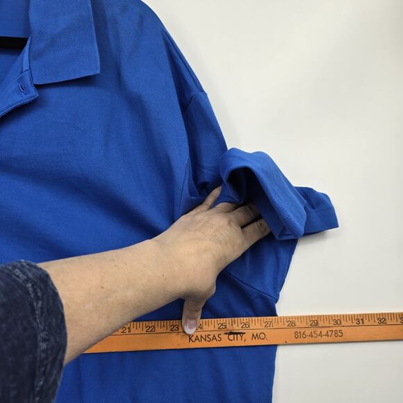 Ralph Lauren Golf Polo Shirt Mens XXL Blue Short Sleeve Pima Cotton Peru Outdoor - Picture 8 of 9